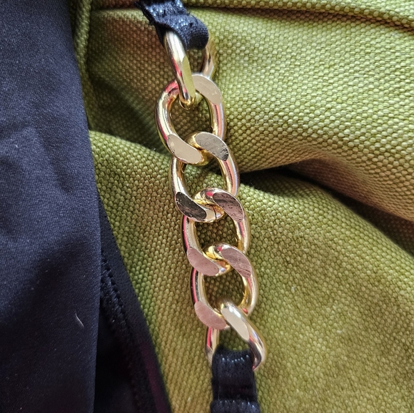 Sexy "King" Black & Gold Chain Men's bikini swim brief - Picture 3 of 4